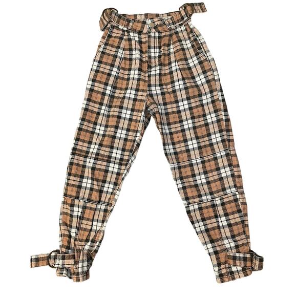 Nwot ASOS High Rise 90s Plaid Jeans size 25 - Picture 1 of 5